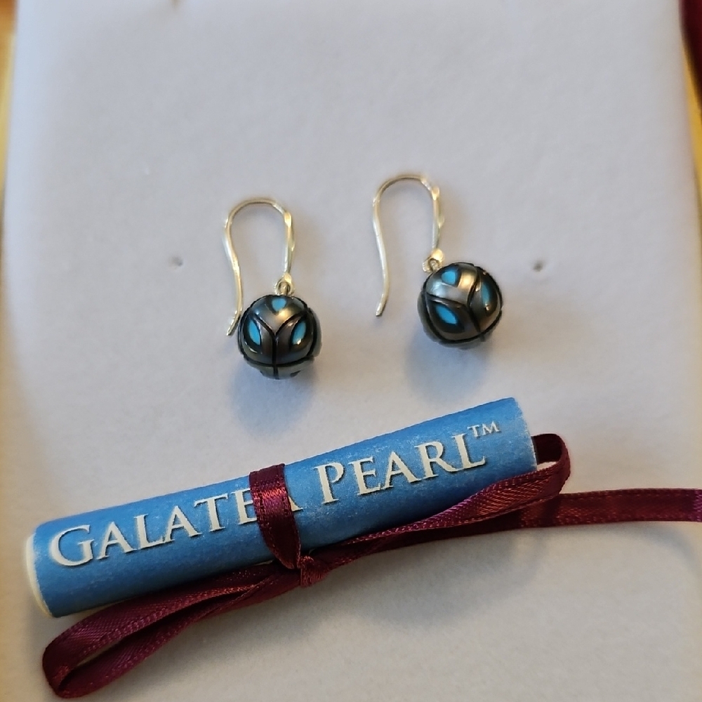Galatea Black Pearl Earrings
